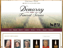 Tablet Screenshot of demarayfuneralservice.com